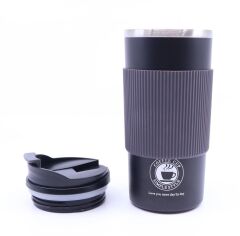 Çift Katmanlı Paslanmaz Çelik Sızdırmaz Termos Bardak 500 Ml Kupa - Siyah