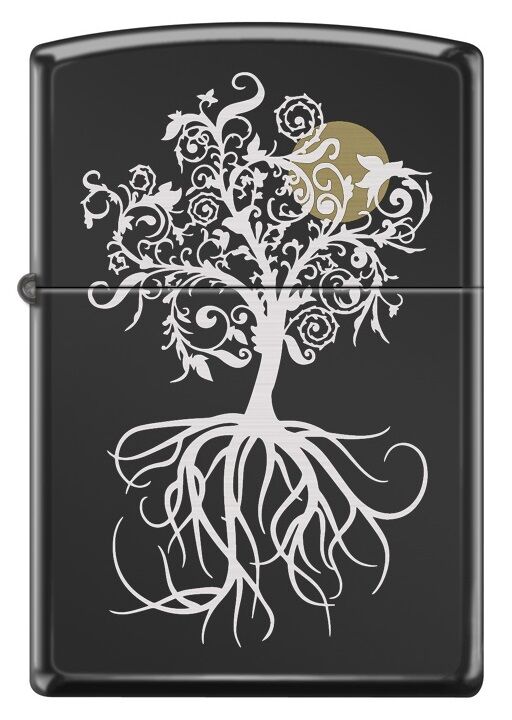 Zippo Tree And Moon - Ağaç ve Ay Dizayn Çakmak