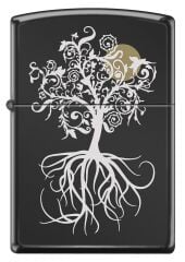 Zippo Tree And Moon - Ağaç ve Ay Dizayn Çakmak