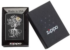 Zippo Tree And Moon - Ağaç ve Ay Dizayn Çakmak