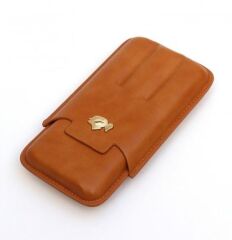 Seyahat Humidor / Puro Saklama Kutusu 3 Bölmeli Taba