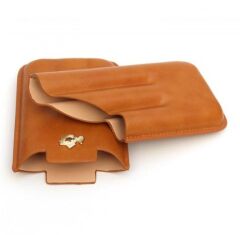 Seyahat Humidor / Puro Saklama Kutusu 3 Bölmeli Taba