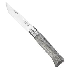 Opinel No.8 Laminated Birch Özel Seri Paslanmaz Bıçak - Gri