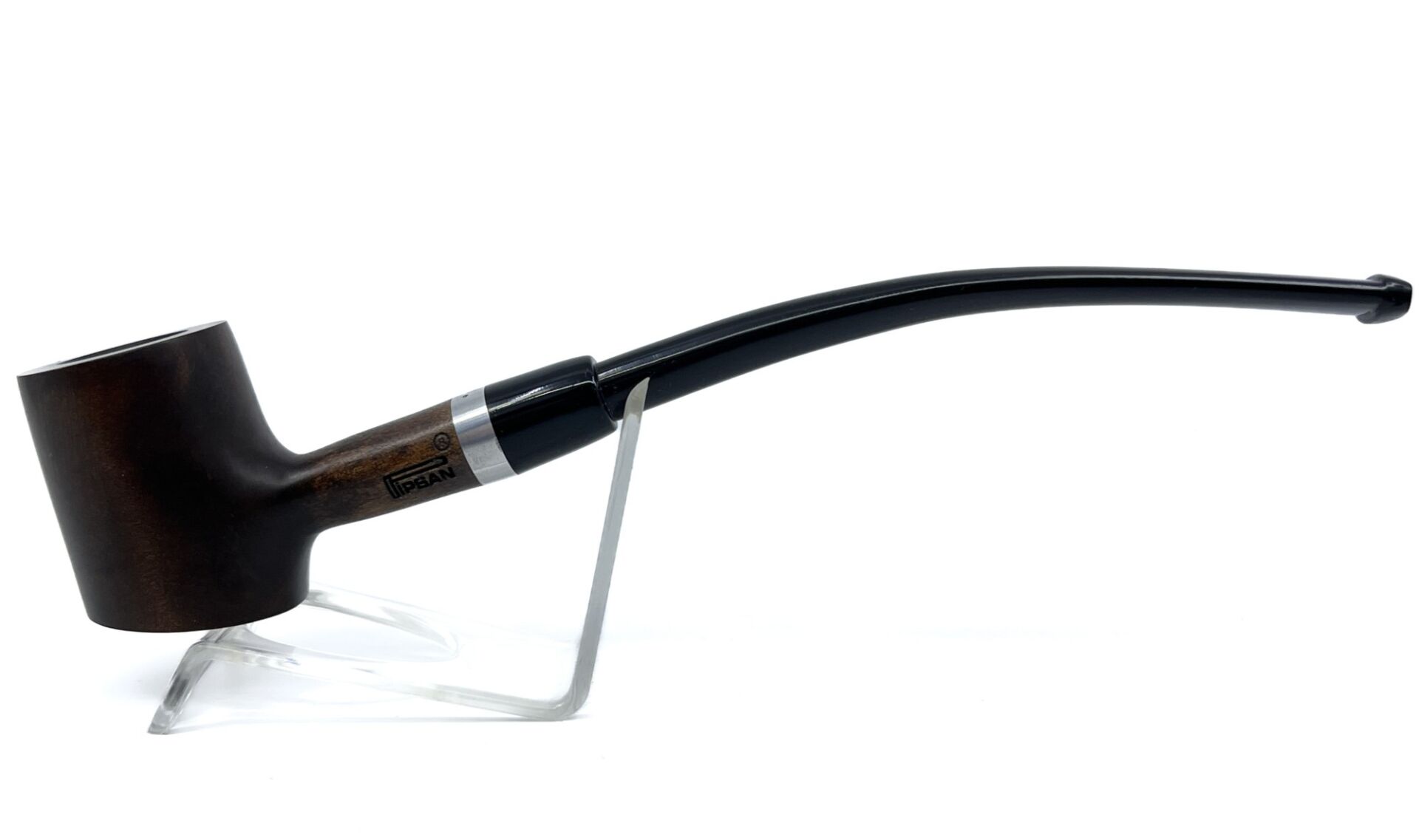 Pipsan 9 mm Filtreli Çift Ağızlıklı Gül Ağacı Okuma Piposu - 3130