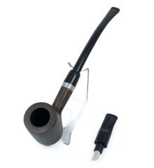 Pipsan 9 mm Filtreli Çift Ağızlıklı Gül Ağacı Okuma Piposu - 3130