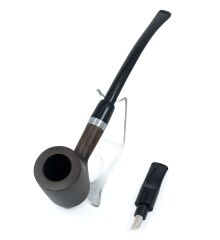 Pipsan 9 mm Filtreli Çift Ağızlıklı Gül Ağacı Okuma Piposu - 3130