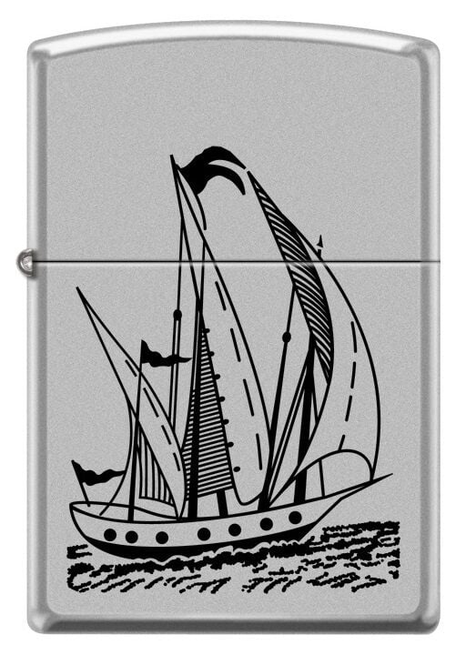 Zippo Turkish Sailing Ship - Türk Yelkenlisi Dizayn Çakmak
