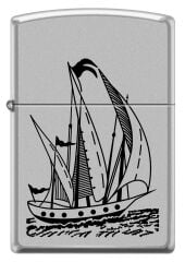 Zippo Turkish Sailing Ship - Türk Yelkenlisi Dizayn Çakmak