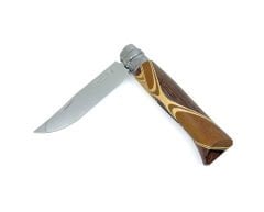 Opinel No.8 Laminated Birch Özel Seri Paslanmaz Bıçak - Kahverengi