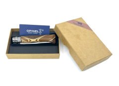 Opinel No.8 Laminated Birch Özel Seri Paslanmaz Bıçak - Kahverengi