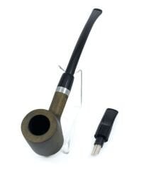 Pipsan 9 mm Filtreli Çift Ağızlıklı Gül Ağacı Okuma Piposu - 3131