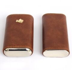 Seyahat Humidor / Puro Saklama Kutusu Kahverengi