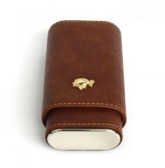 Seyahat Humidor / Puro Saklama Kutusu Kahverengi