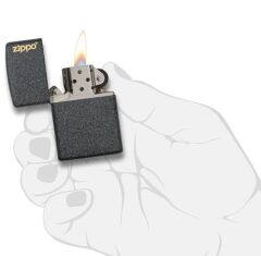 Zippo Classic İron Stone Logo Dizayn Çakmak