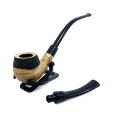 Dapper Churchwarden (Okuma) Piposu 9 mm Filtreli Gül Kökü - Naturel 3766