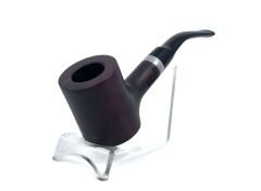 Pipsan Poker Gümüş Renk Bilezik 9mm Filtreli Çift Ağızlıklı Pipo - Vişne