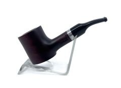 Pipsan Poker Gümüş Renk Bilezik 9mm Filtreli Çift Ağızlıklı Pipo - Vişne