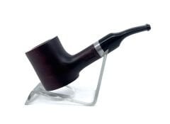 Pipsan Poker Gümüş Renk Bilezik 9mm Filtreli Çift Ağızlıklı Pipo - Vişne