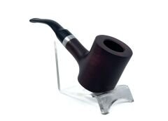 Pipsan Poker Gümüş Renk Bilezik 9mm Filtreli Çift Ağızlıklı Pipo - Vişne