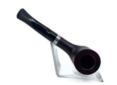 Pipsan Poker Gümüş Renk Bilezik 9mm Filtreli Çift Ağızlıklı Pipo - Vişne