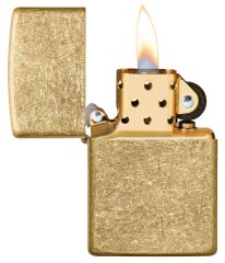 Zippo Regular Tumbled Brass Dizayn Çakmak