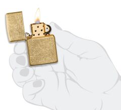 Zippo Regular Tumbled Brass Dizayn Çakmak