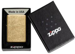 Zippo Regular Tumbled Brass Dizayn Çakmak