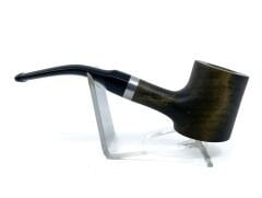 Pipsan Poker Gümüş Renk Bilezik 9mm Filtreli Çift Ağızlıklı Pipo - Yeşil