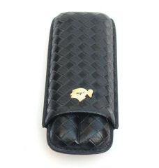 Cohiba Seyahat Humidor / Puro Saklama Kutusu 2 Bölmeli Siyah