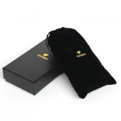 Cohiba Seyahat Humidor / Puro Saklama Kutusu 2 Bölmeli Siyah