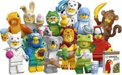 LEGO Minifigures Hayvanlar Seri 28 71051 – 5 Yaş ve Üzeri Çocuklar için Papağan, Aslan ve Sevimli Tavşan Dahil 12 Sürpriz Minifigürden 1'ini İçeren Yaratıcı Oyuncak Yapım Seti, Hediye Fikri