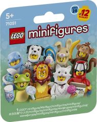LEGO Minifigures Hayvanlar Seri 28 71051 – 5 Yaş ve Üzeri Çocuklar için Papağan, Aslan ve Sevimli Tavşan Dahil 12 Sürpriz Minifigürden 1'ini İçeren Yaratıcı Oyuncak Yapım Seti, Hediye Fikri