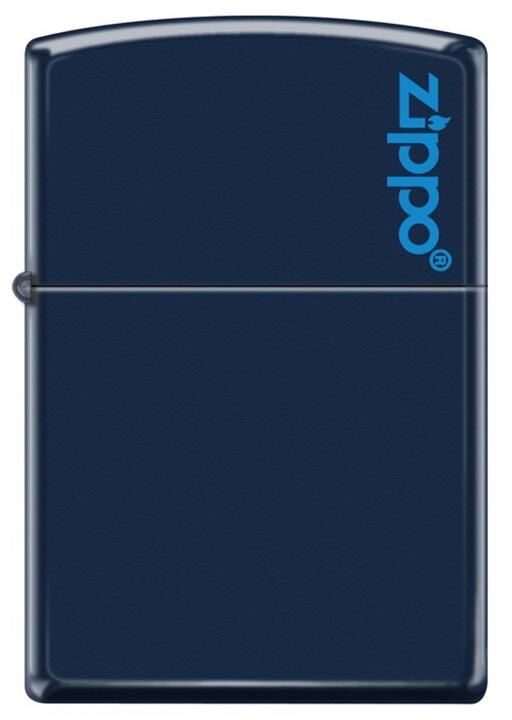 Zippo Navy Matte Logo Lacivert Çakmak