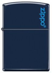Zippo Navy Matte Logo Lacivert Çakmak