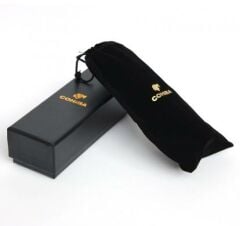 Cohiba Seyahat Humidor / Puro Saklama Kutusu Silindir - Kahverengi
