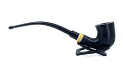 Dapper Churchwarden (Okuma) Piposu 9 mm Filtreli Gül Kökü - Siyah 3765