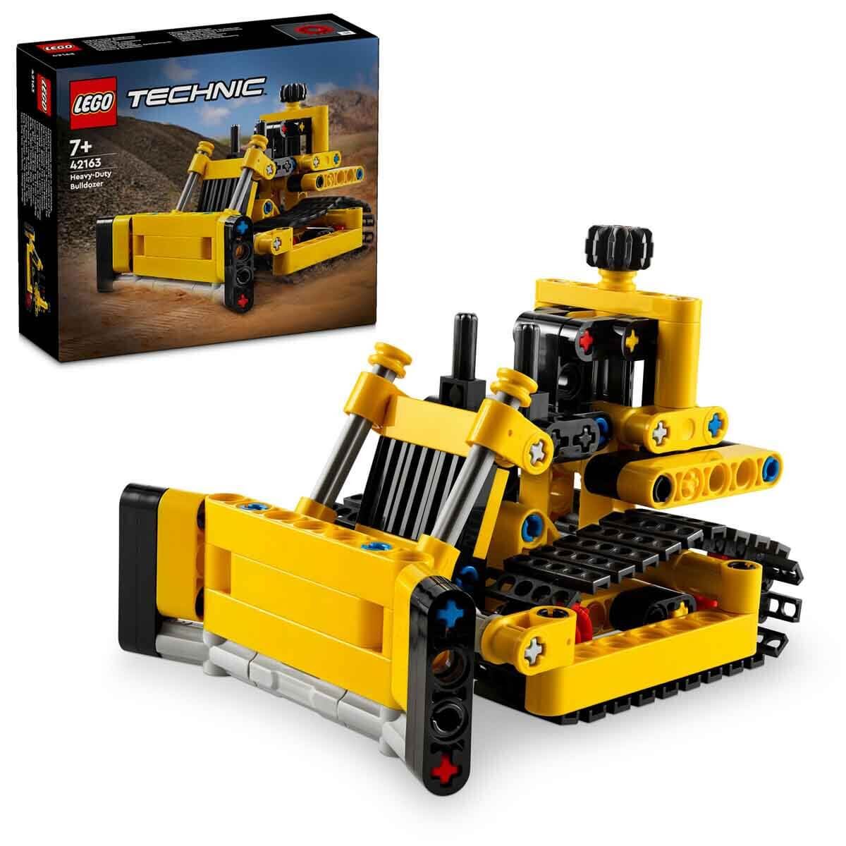 LEGO® Technic Ağır İş Buldozeri 42163 - 7 Yaş ve Üzeri Çocuklar için İnşaat Aracı İçerek Koleksiyonluk Yaratıcı Oyuncak Model Yapım Seti (195 Parça)