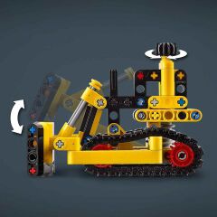 LEGO® Technic Ağır İş Buldozeri 42163 - 7 Yaş ve Üzeri Çocuklar için İnşaat Aracı İçerek Koleksiyonluk Yaratıcı Oyuncak Model Yapım Seti (195 Parça)