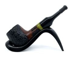 Pipsan İşlemeli El Yapımı Gül Kökü (Briar) Mini Pipo 9mm Filtreli - Model No: 13