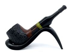 Pipsan İşlemeli El Yapımı Gül Kökü (Briar) Mini Pipo 9mm Filtreli - Model No: 13