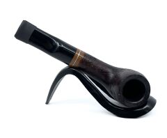Pipsan İşlemeli El Yapımı Gül Kökü (Briar) Mini Pipo 9mm Filtreli - Model No: 14