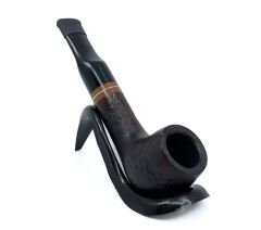 Pipsan İşlemeli El Yapımı Gül Kökü (Briar) Mini Pipo 9mm Filtreli - Model No: 14