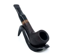 Pipsan İşlemeli El Yapımı Gül Kökü (Briar) Mini Pipo 9mm Filtreli - Model No: 14