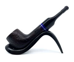 Pipsan İşlemeli El Yapımı Gül Kökü (Briar) Mini Pipo 9mm Filtreli - Model No: 15