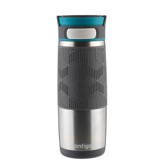 Contigo Metra Vakumlu Termos Matara Tek El Çevir İç 470ml - Gri
