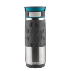 Contigo Metra Vakumlu Termos Matara Tek El Çevir İç 470ml - Gri