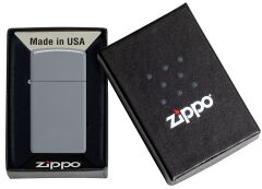 Zippo Slim Flat Grey - Gri Dizayn Çakmak