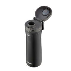 Contigo Jackson Chill 2.0 Çelik Tek El Bas İç Kilitli Su Matarası 590ml - Siyah