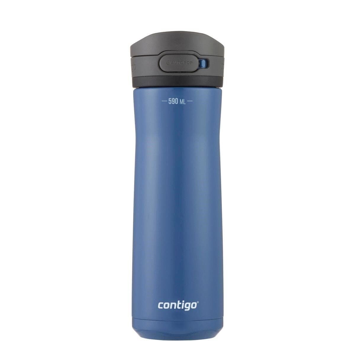 Contigo Jackson Chill 2.0 Çelik Tek El Bas İç Kilitli Su Matarası 590ml - Mavi