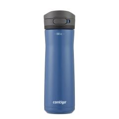 Contigo Jackson Chill 2.0 Çelik Tek El Bas İç Kilitli Su Matarası 590ml - Mavi